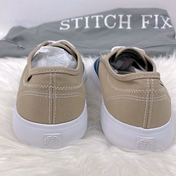 Element| NEW khaki / blue sneakers 7.5 new low top , from stitch fix . - Picture 5 of 7